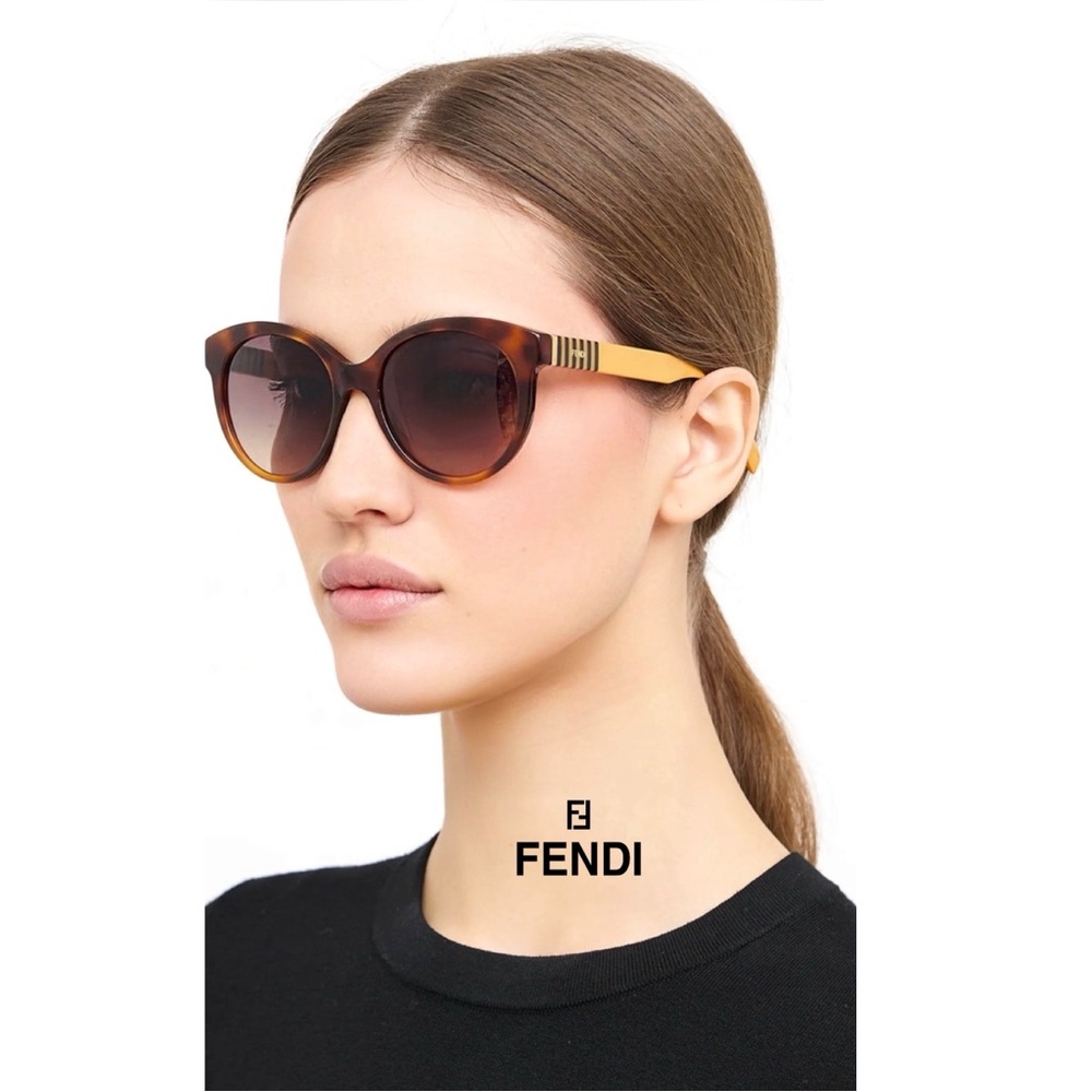 Fendi Cat Eye Women's Brown Sunglasses